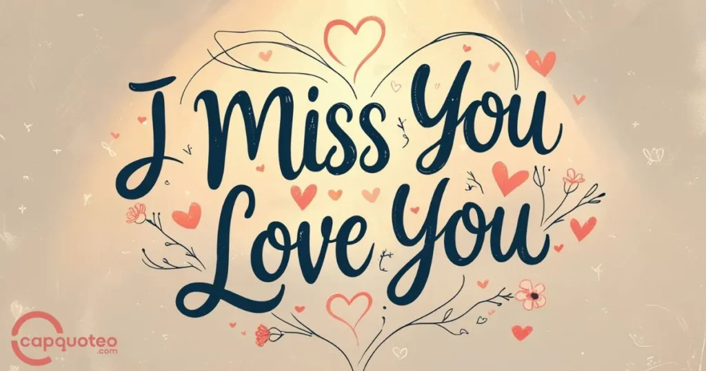 I Miss You Love You Quotes