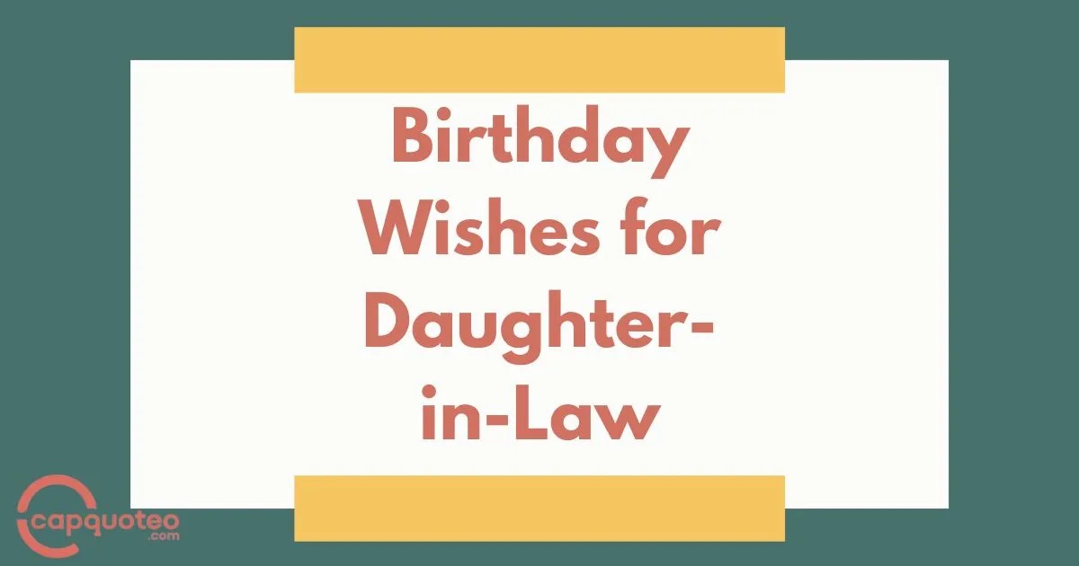 Birthday Wishes For Daughter In Law