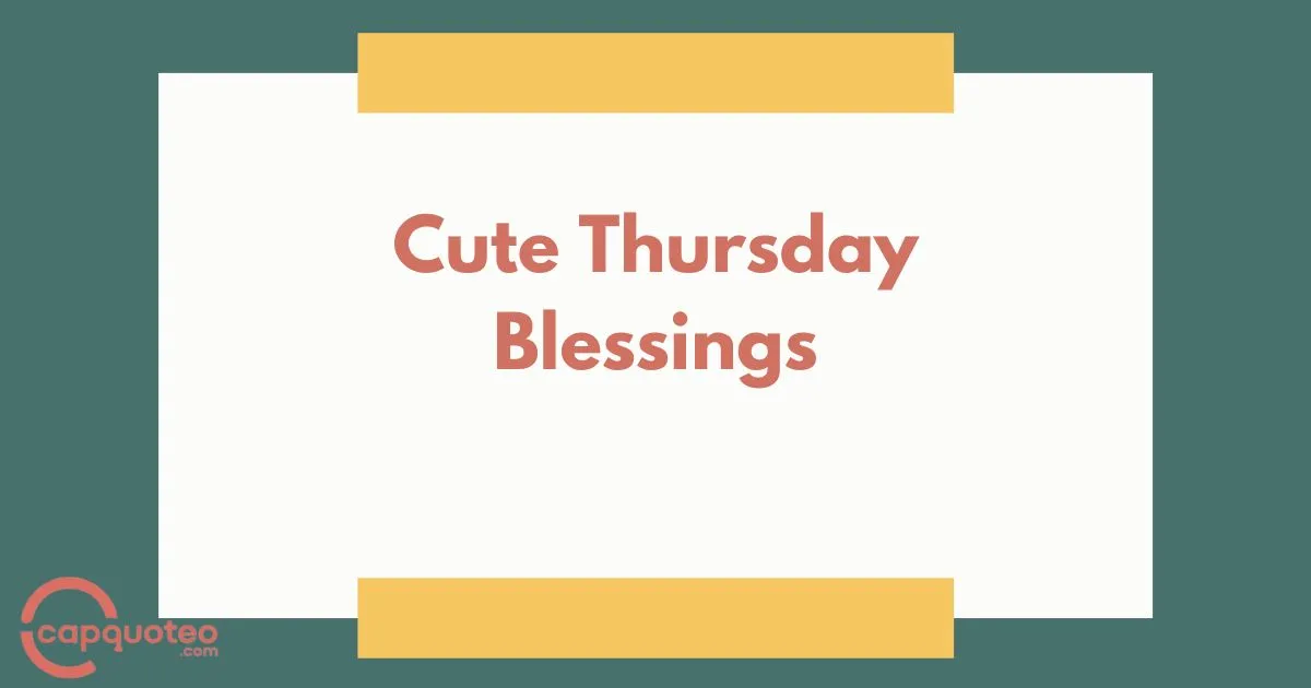 Cute Thursday Blessings