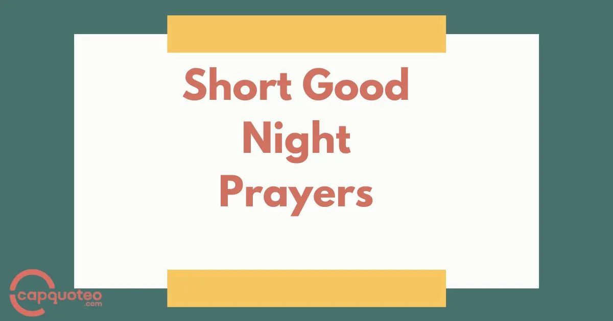 Short Good Night Prayers